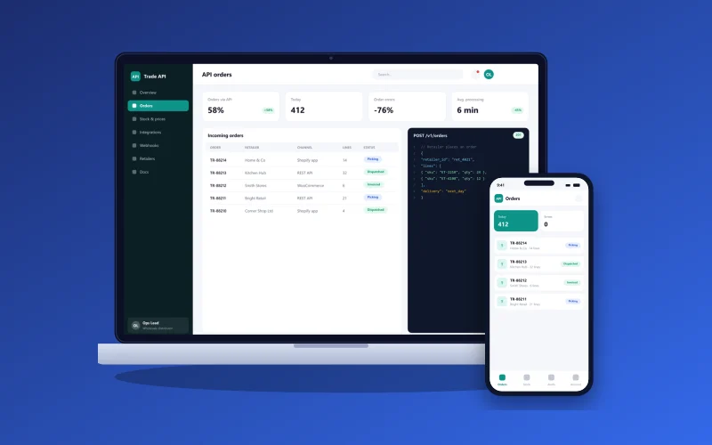 Connecting a Wholesaler's Systems So Orders Flow Automatically